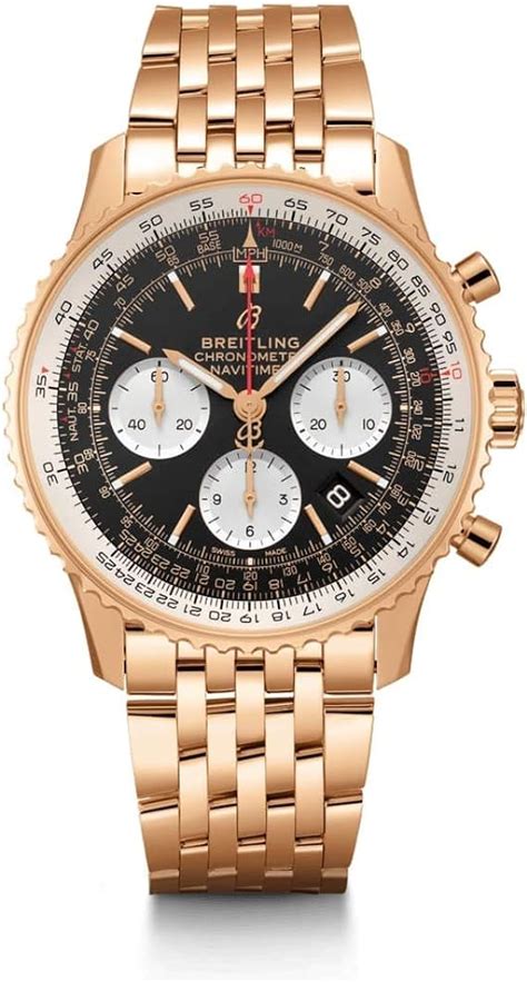 breitling rose gold exposed heart|breitling navitimer white dial.